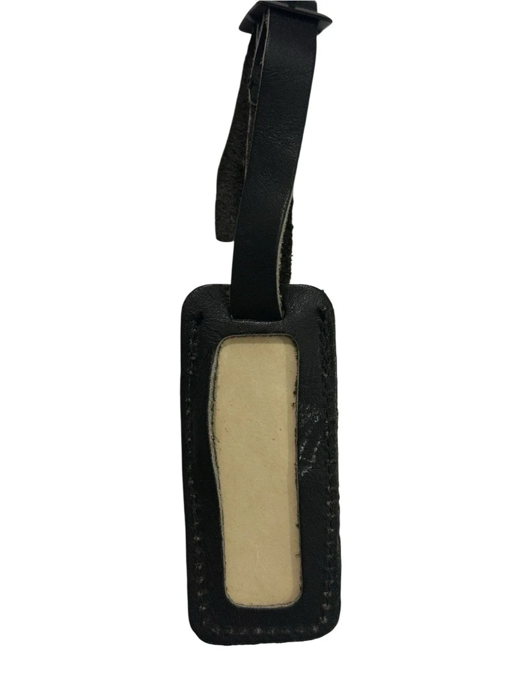 TUMI Luggage Tag + Lock Set Travel Accessories Black Leather Keys